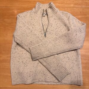 Toad&Co 100% Wool Quarter Zip Sweater